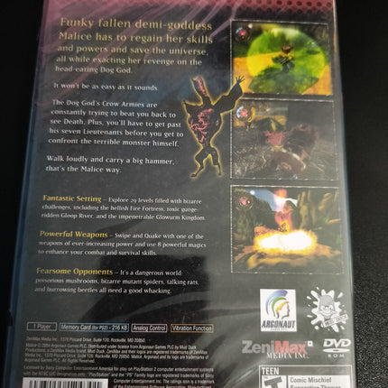 MALICE Playstation 2 PS2