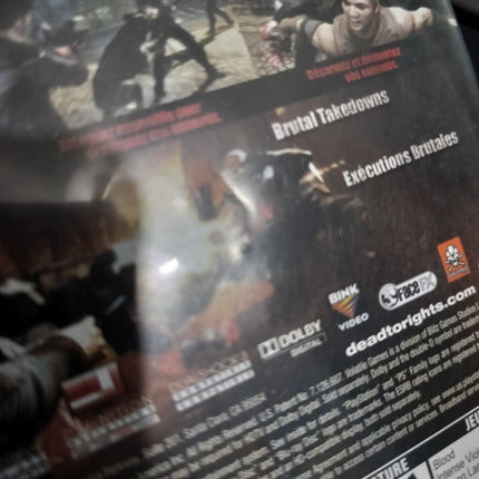 DEAD TO RIGHTS RETRIBUTION Playstation 3 PS3