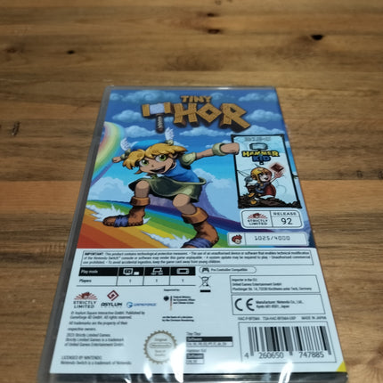 TINY THOR Strictly Limited 1025/4000 Nintendo Switch