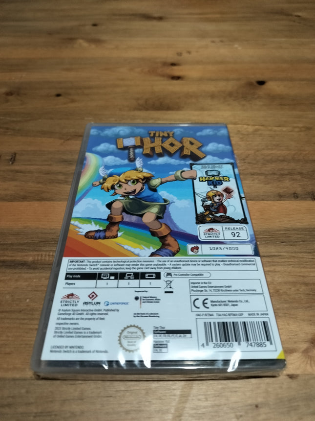TINY THOR Strictly Limited 1025/4000 Nintendo Switch