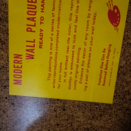 LOT OF 2 60's BIG EYE LITTLE GIRL WALL PLAQUES SOROKA SALES