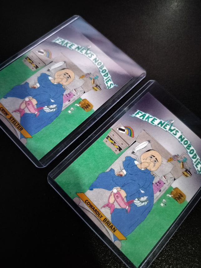 FAKE NEWS NOBODIES Magnet Set 1st Test Print - CRYIN' STELTER & COWARDLY BRIAN