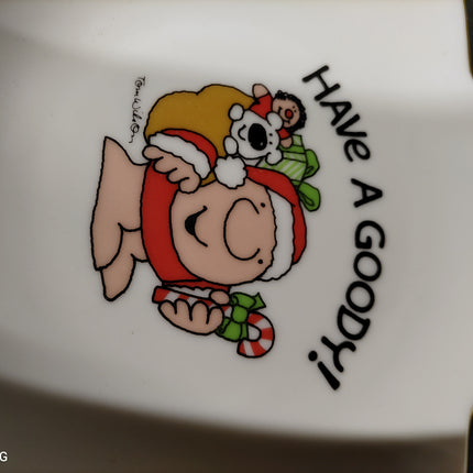 Vintage Ziggy by Tom Wilson Have a Goody! Christmas Dish