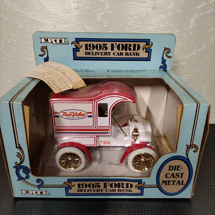 ERTL 1905 FORD DELIVERY CAR BANK True Value Die-Cast Metal