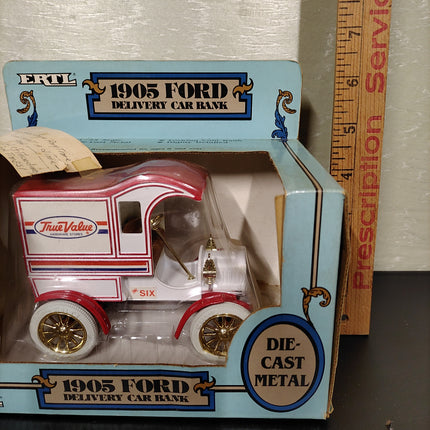 ERTL 1905 FORD DELIVERY CAR BANK True Value Die-Cast Metal