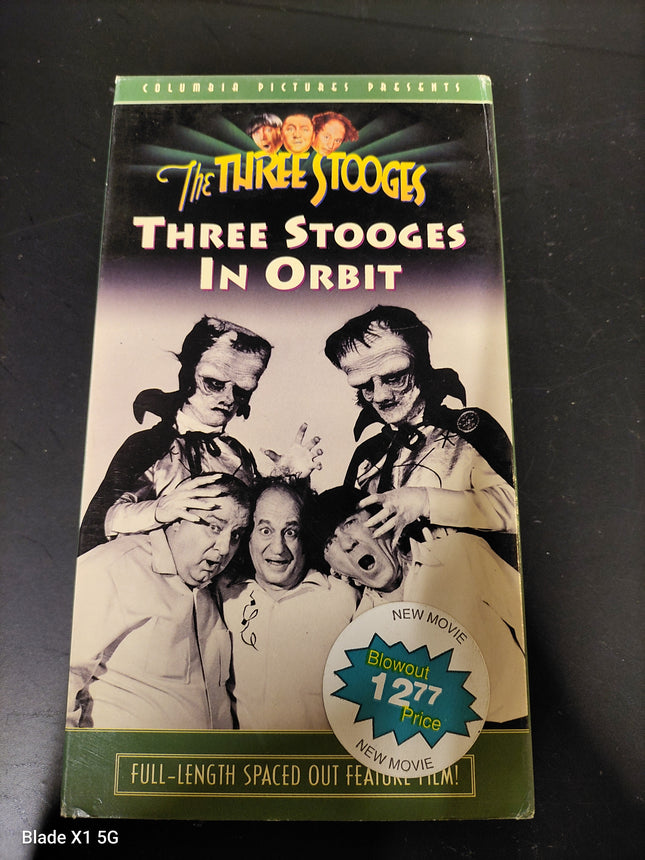 THE THREE STOOGES IN ORBIT VHS