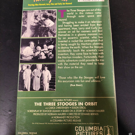 THE THREE STOOGES IN ORBIT VHS