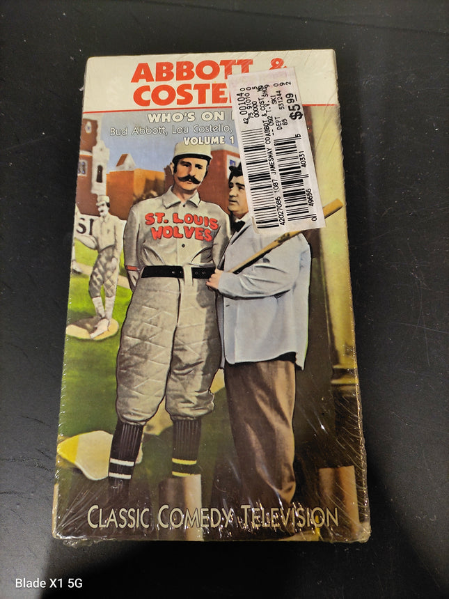 ABBOT & COSTELLO WHO'S ON FIRST? Classic Comedy VHS