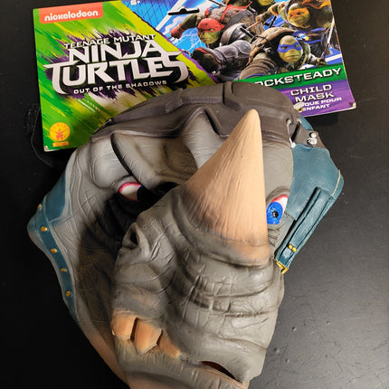Teenage Mutant Ninja Turtles Rocksteady CHILD Mask TMNT Out of The Shadows 2016