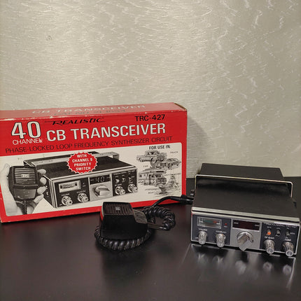 VINTAGE REALISTIC 40 CHANNEL CB RADIO TRANCEIVER TRC-427