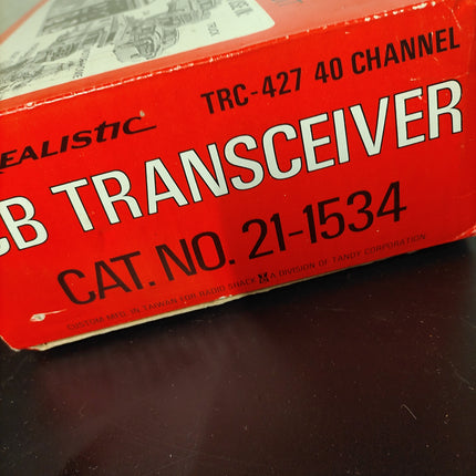 VINTAGE REALISTIC 40 CHANNEL CB RADIO TRANCEIVER TRC-427