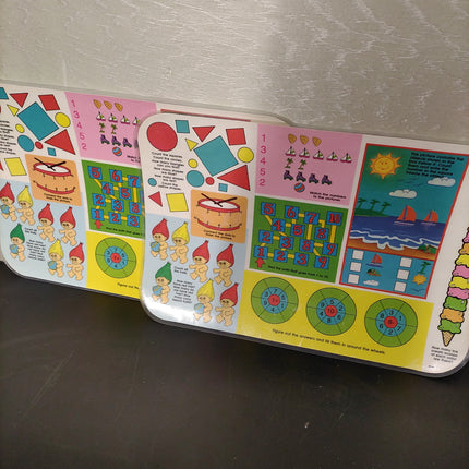 RUSS TREASURE TROLLS Vintage Food Activity Placemats (2) RARE