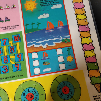 RUSS TREASURE TROLLS Vintage Food Activity Placemats (2) RARE