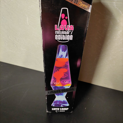 Spencer's RARE Limited Edition Peace Frosted Tye Dye Lava Lamp Brand New